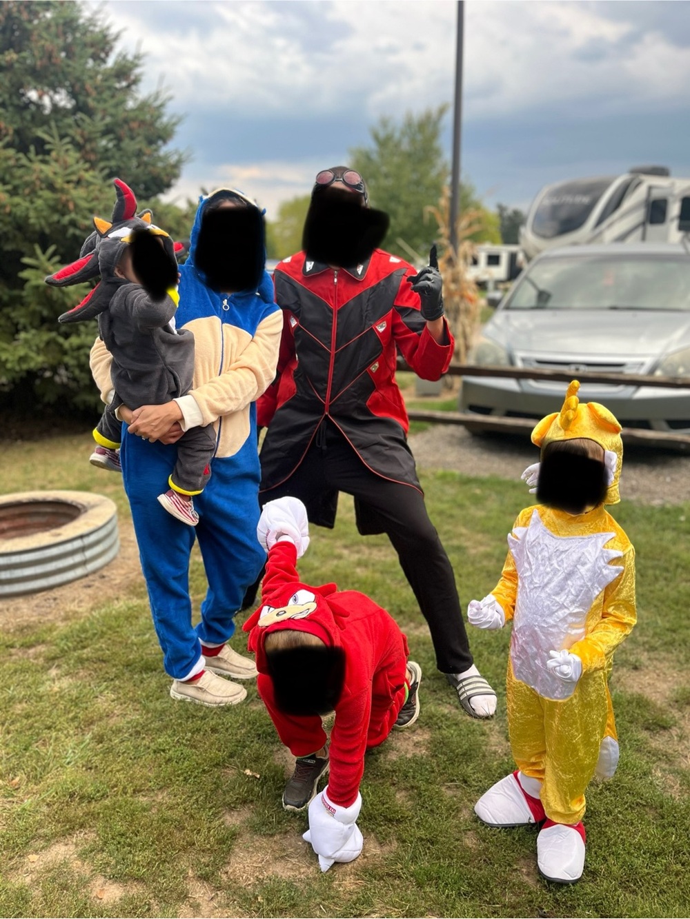 Opposites Sonic-Inspired Adult Costume Onesie - Picture 6 of 6